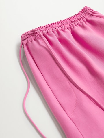 MANGO Loosefit Broek 'LIM' in Roze