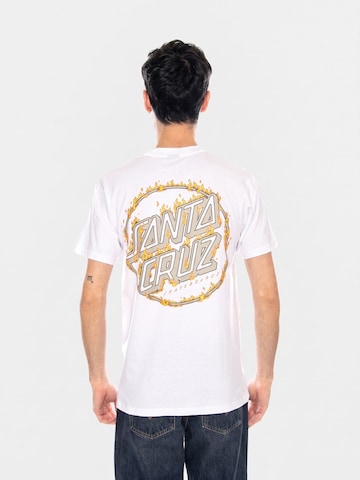 Santa Cruz Bluser & t-shirts 'Burnt Opus OVRSZD -- Men's White T-Shirt' i hvid