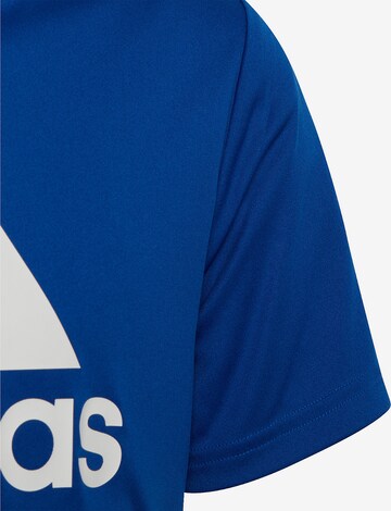 Tricou funcțional 'Aeroready Designed To Move Big Logo' de la ADIDAS SPORTSWEAR pe albastru