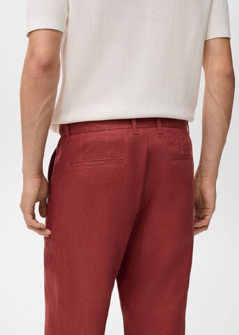 MANGO MAN Regular Hose 'Ibiza' in Rot