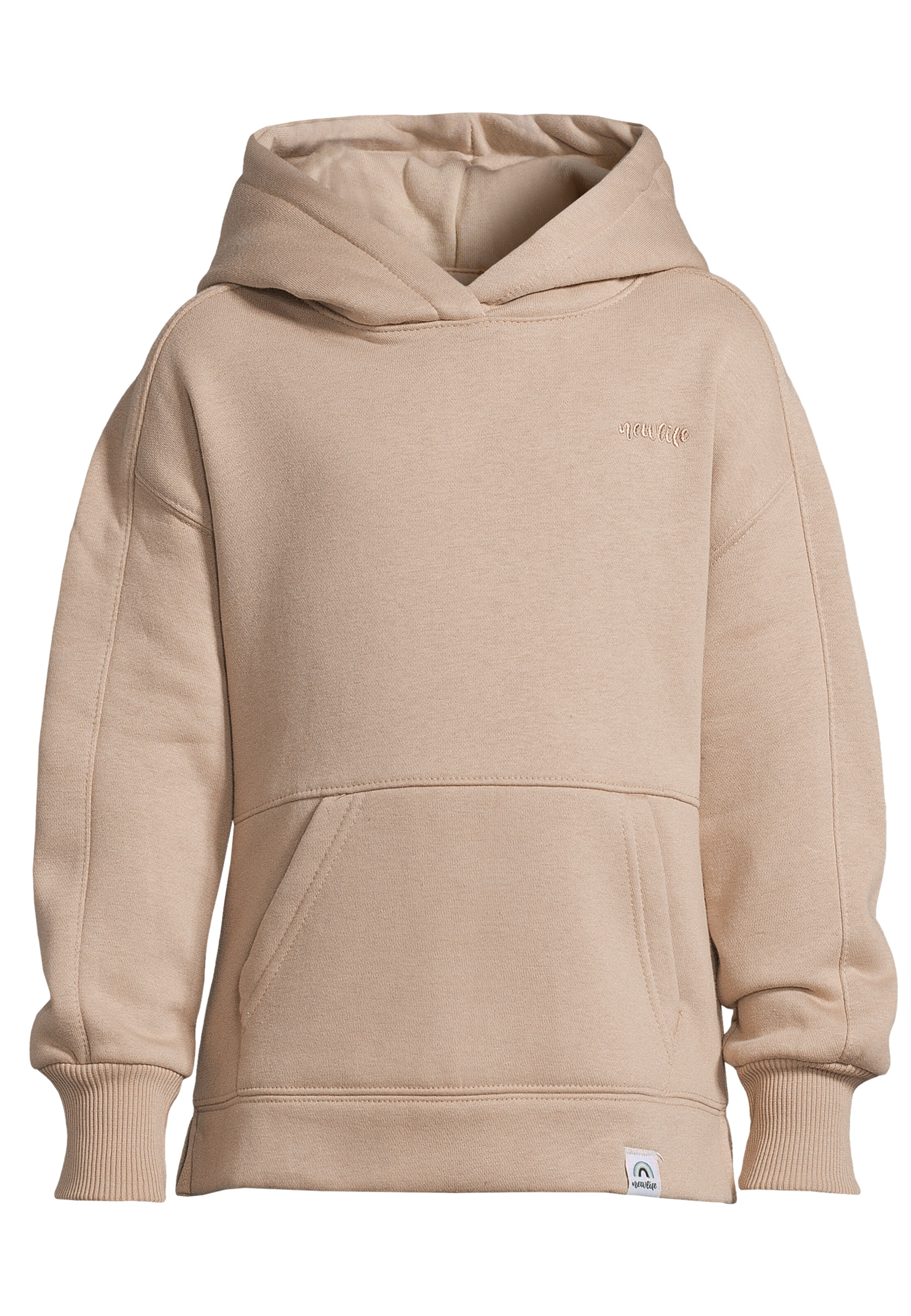 New Life Kapuzensweatshirt in Braun: Vorderseite