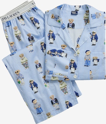 Pyjama ' Iconic Bear ' Polo Ralph Lauren en bleu : devant
