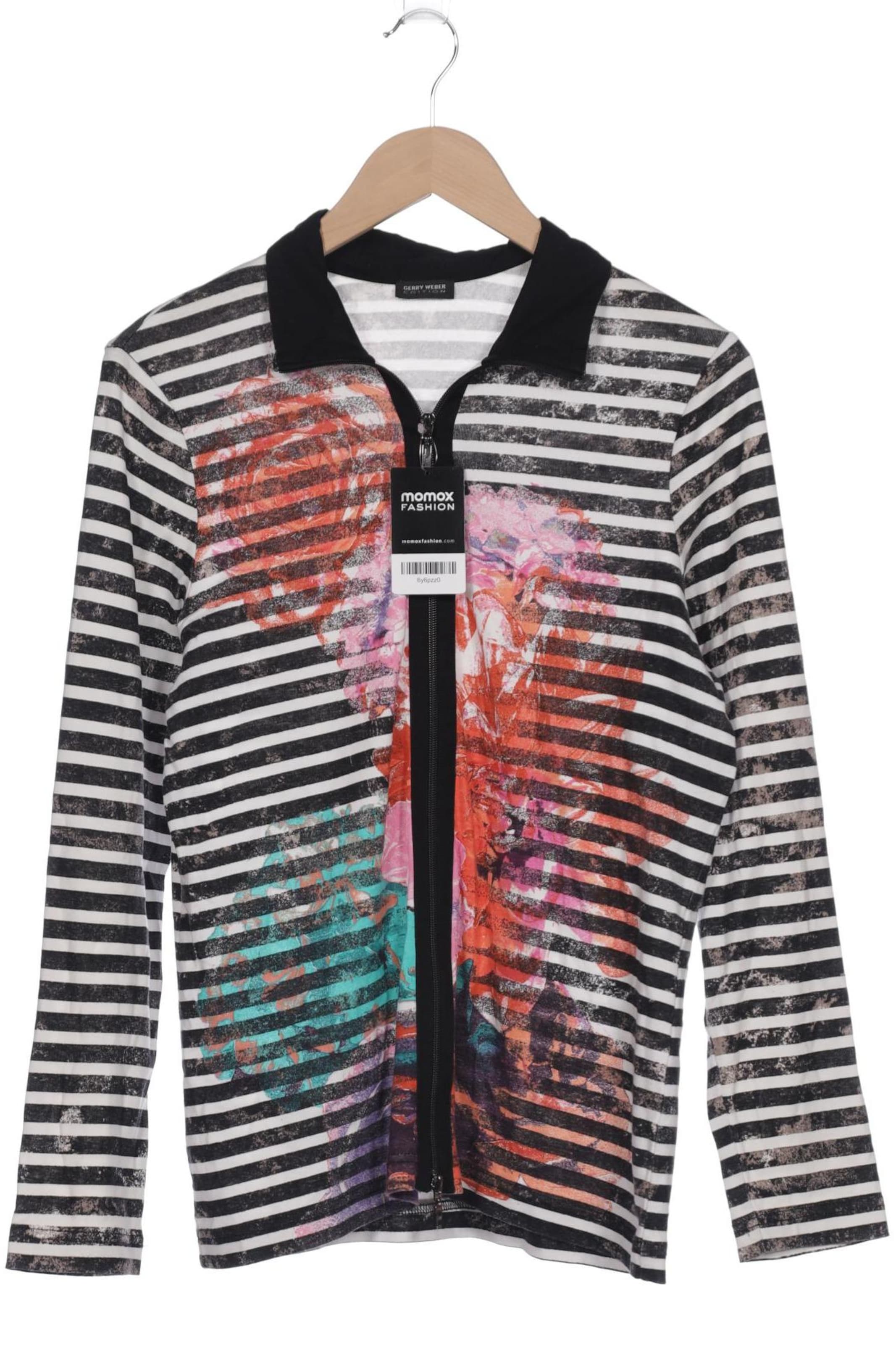 GERRY WEBER Strickjacke XXL in Schwarz: Vorderseite