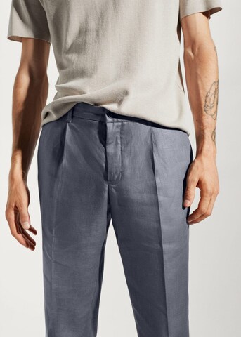 MANGO MAN Regular Pleated Pants ' gisbert' in Grey