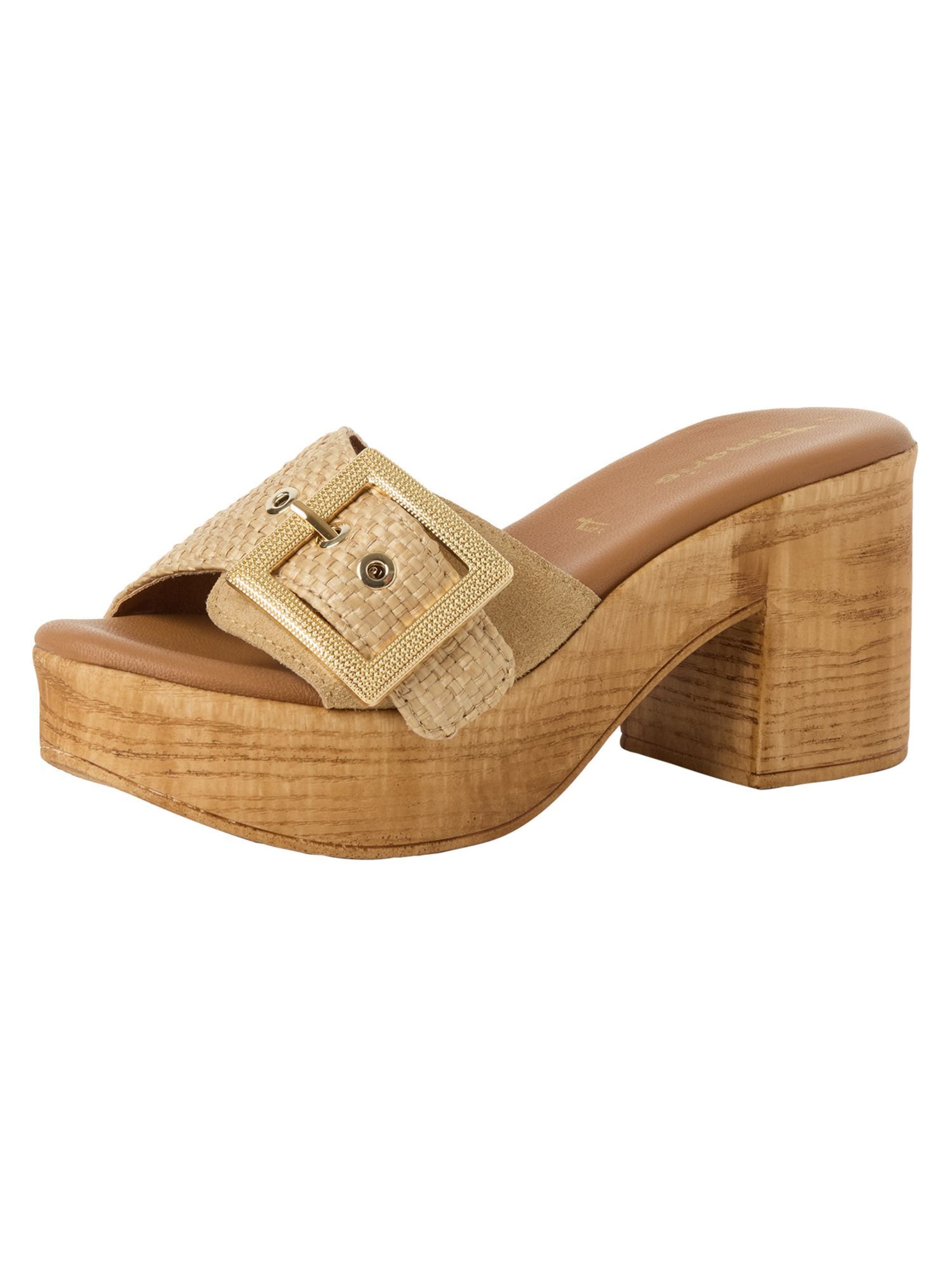 Tamaris Muiltjes in Beige: voorkant