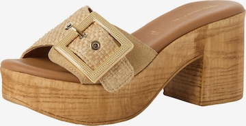 Mule Tamaris en beige : devant