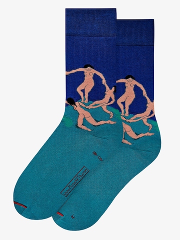 MuseARTa Socks 'Henri Matisse - The Dance' in Green: front