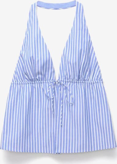 Pull&Bear Toppi koossa S värissä pastellinsininen / vaaleansininen / valkoinen, Tuotenäkymä