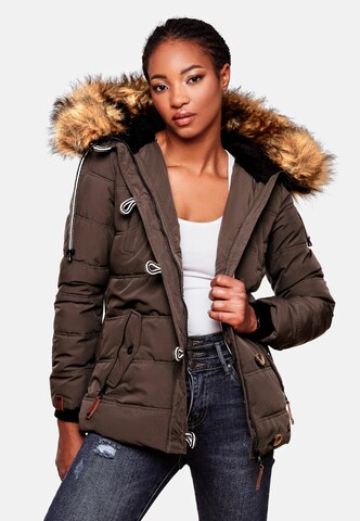 NAVAHOO Winter jacket 'Zoja' in Brown