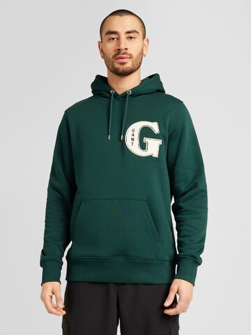 Sweat-shirt GANT en vert : devant