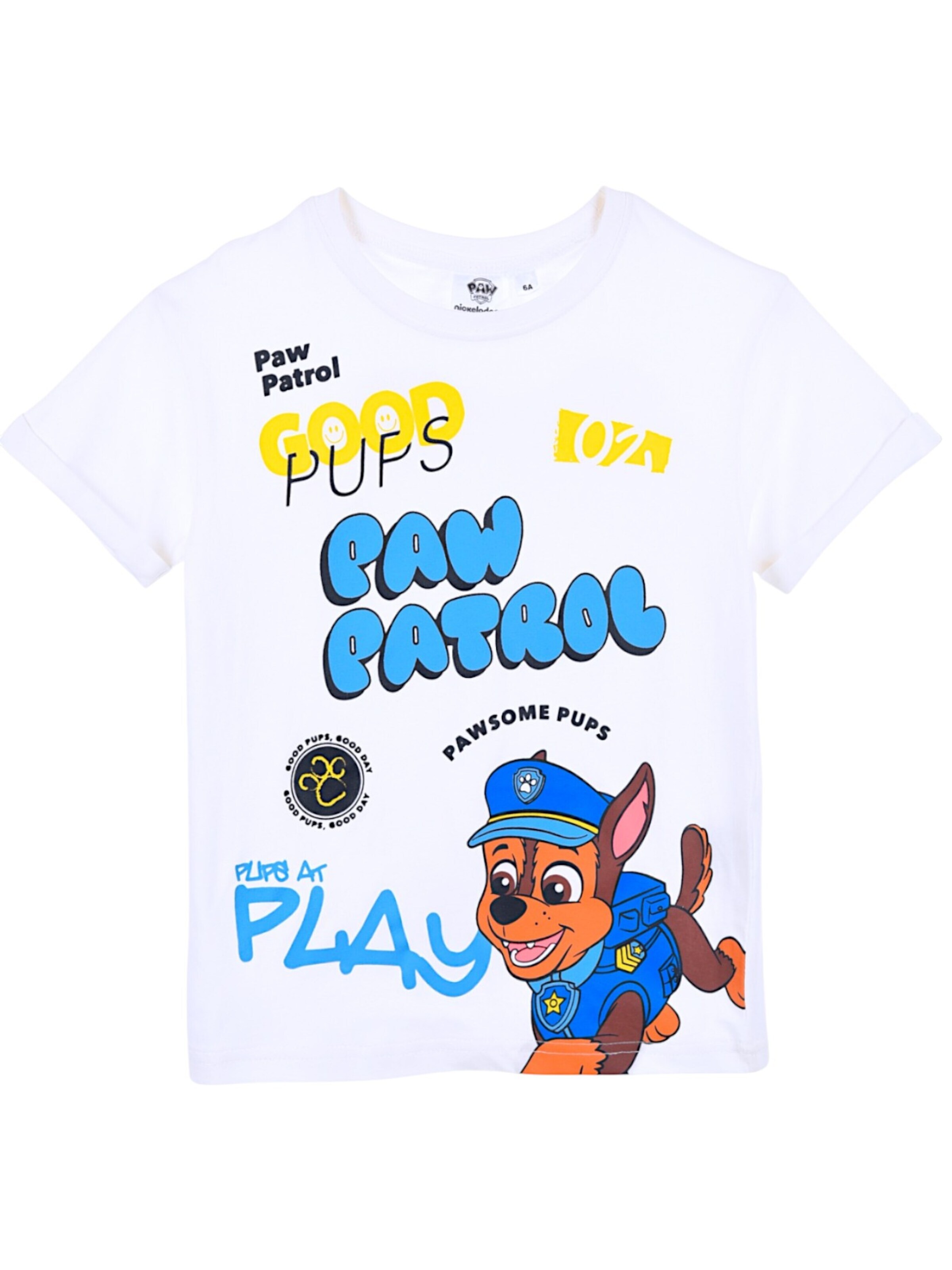 Paw Patrol Shirt 'PAW Patrol T-Shirt'‌‌‌‌‌‌‌‌ in Weiß: Vorderseite