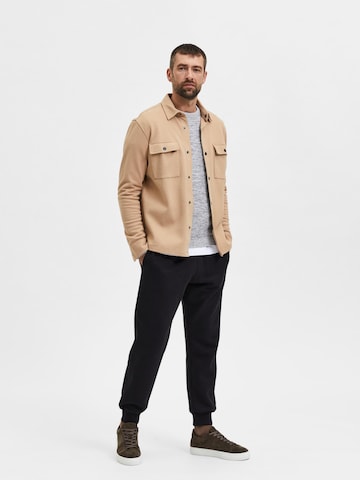 SELECTED HOMME Between-Season Jacket 'Jackie' in Beige