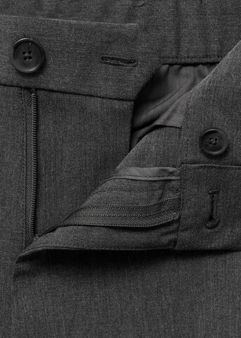 MANGO MAN Slim fit Pleated Pants 'Bologna' in Grey