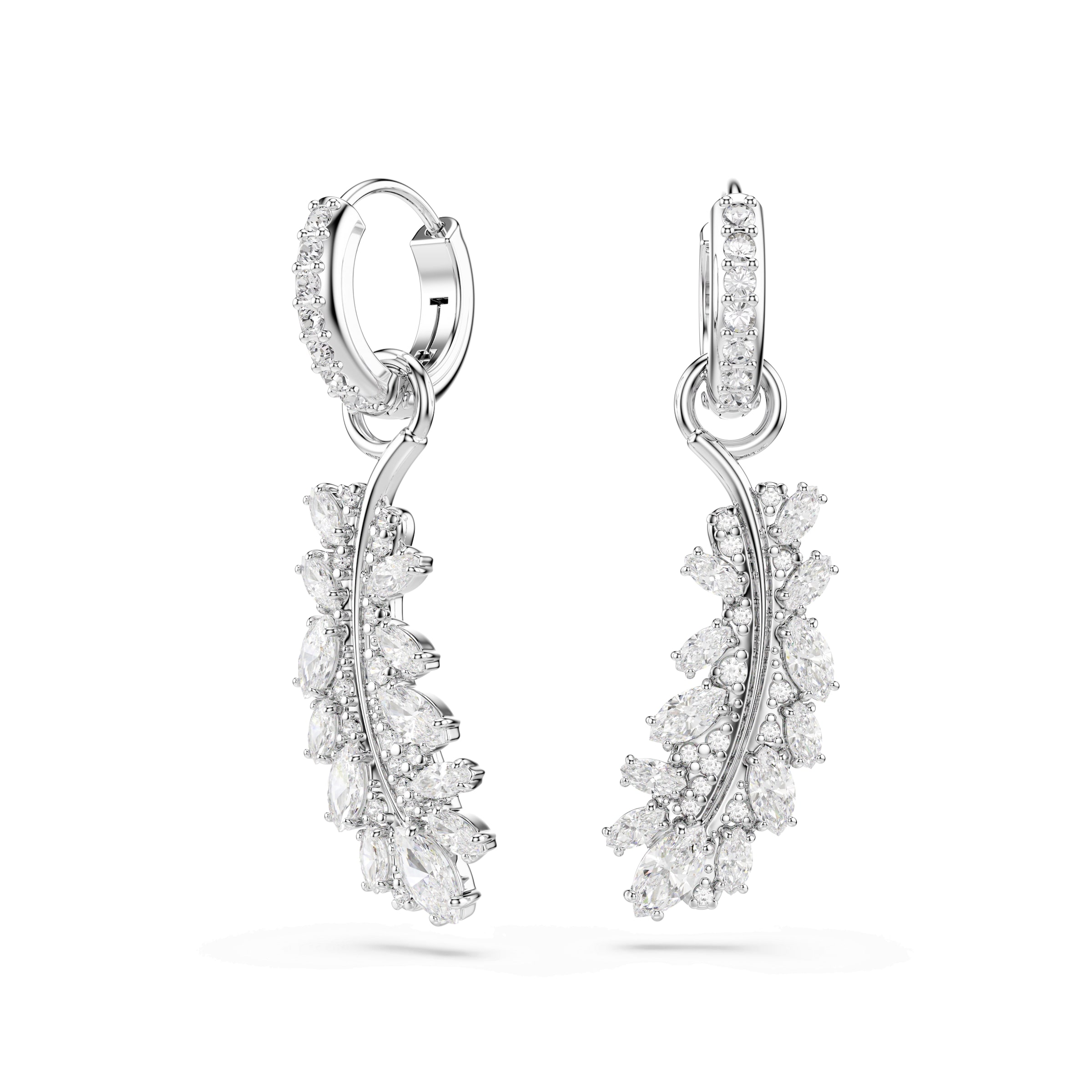Boucles d'oreilles 'VIENNA' Swarovski en argent : devant