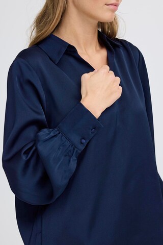 ICHI Bluse in Blau