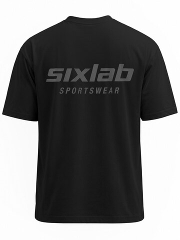 SIXLAB Shirt 'Sportswear Oversized T-Shirt' in Black: front