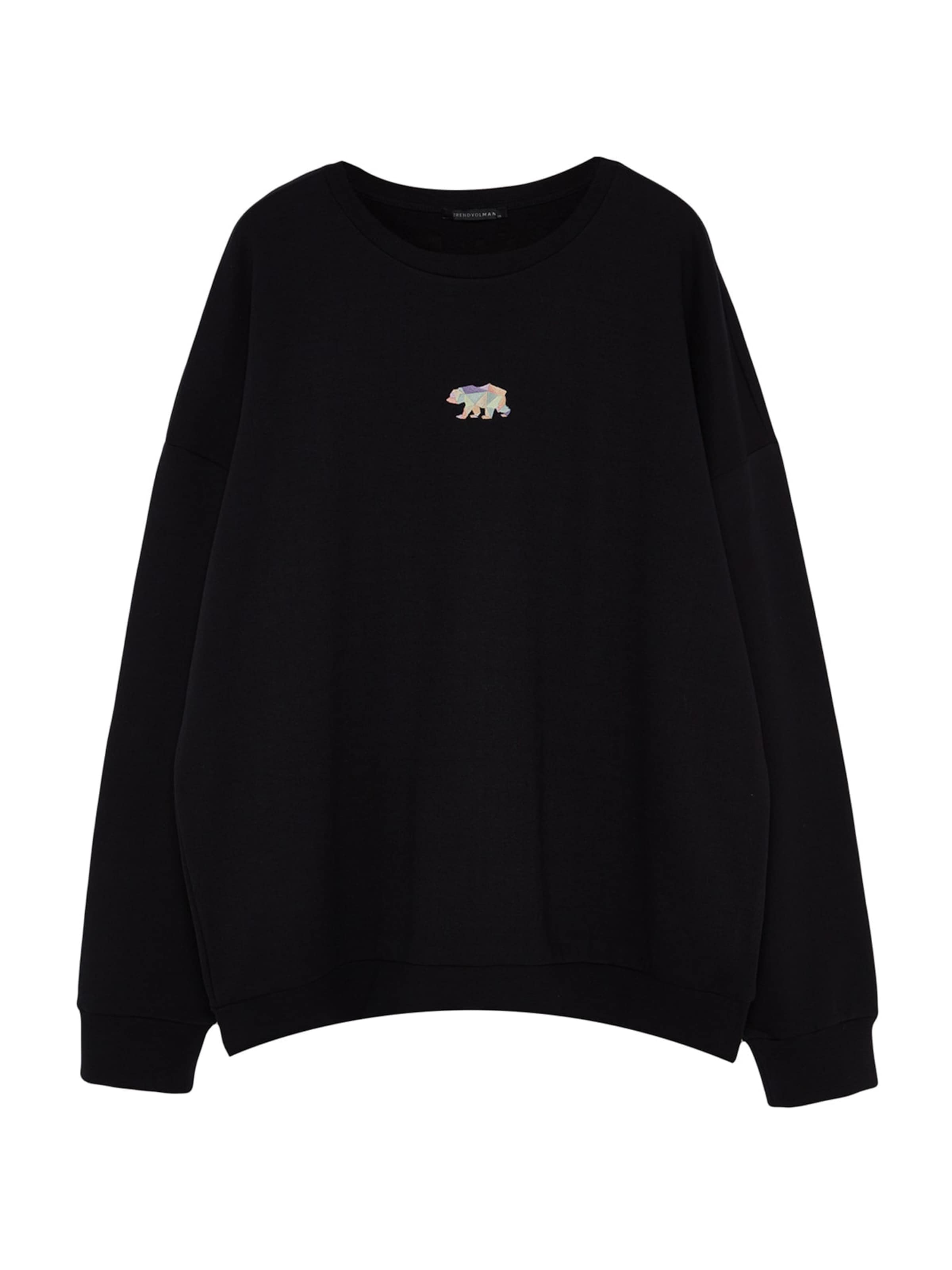 Trendyol - Sudadera en negro: frente