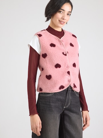 Hailys Vest 'El44lie', värv roosa: eest vaates