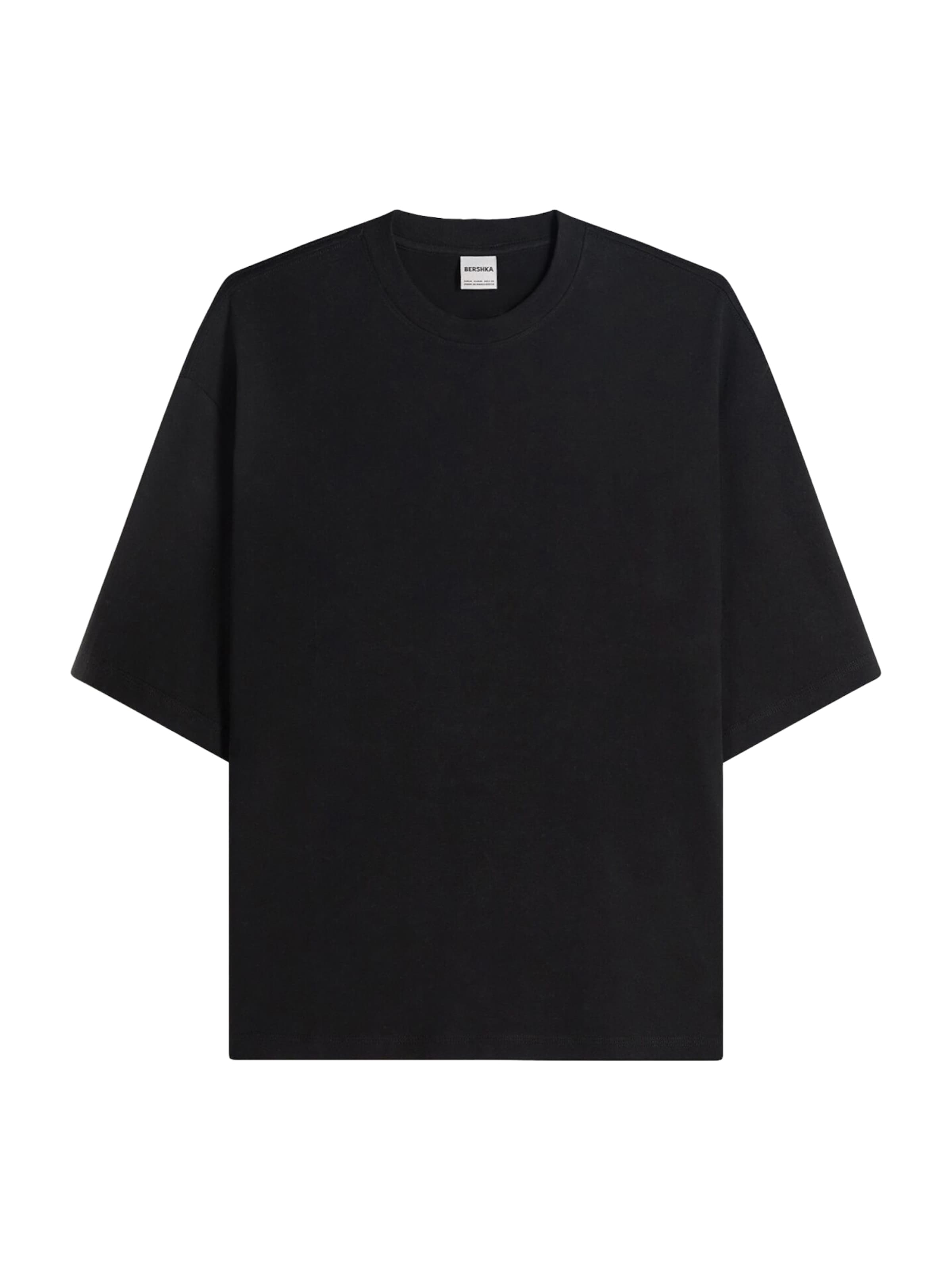 Bershka Tričko – černá: přední strana