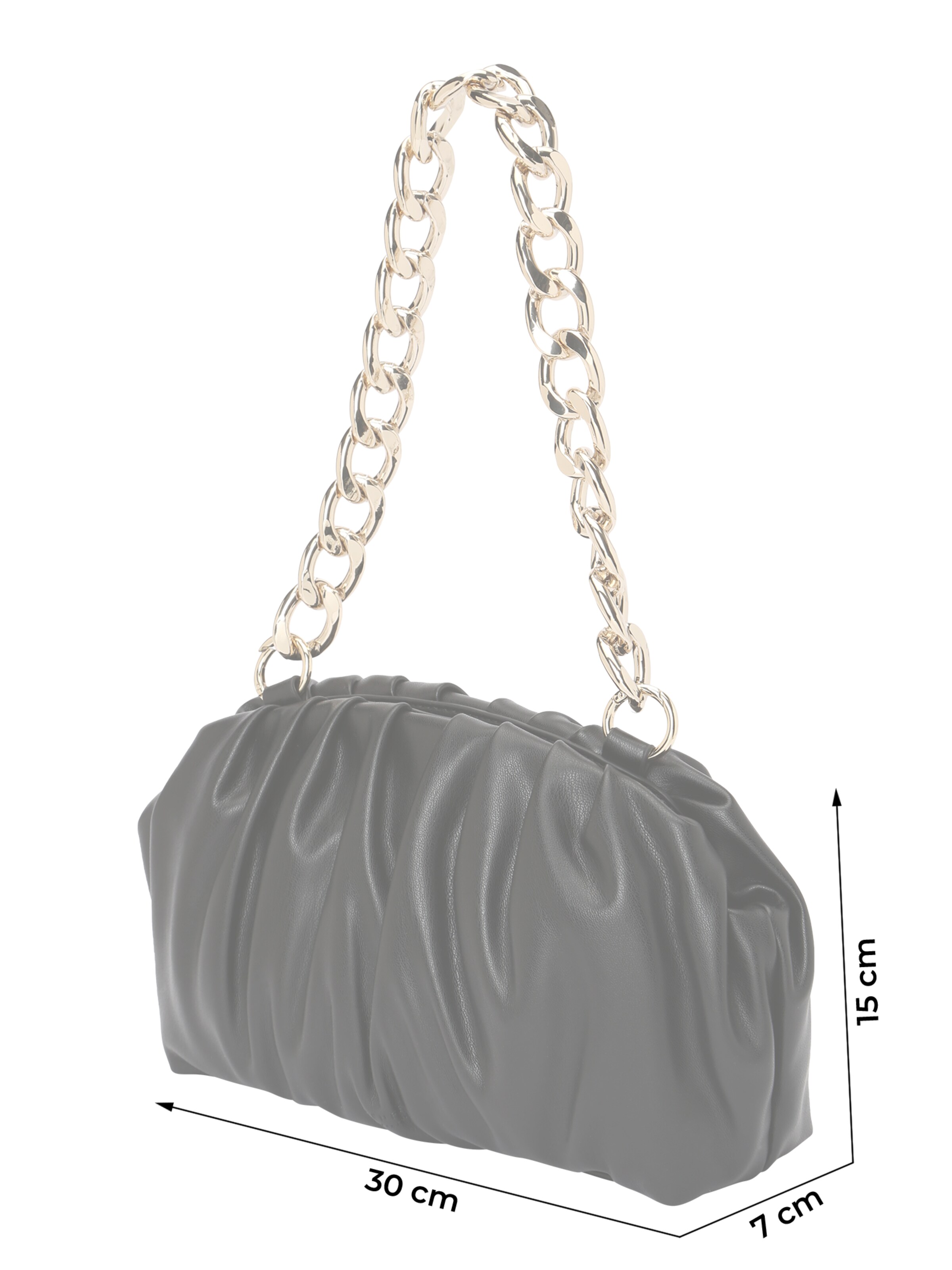 Seidenfelt Clutch 'Eke' in Zwart