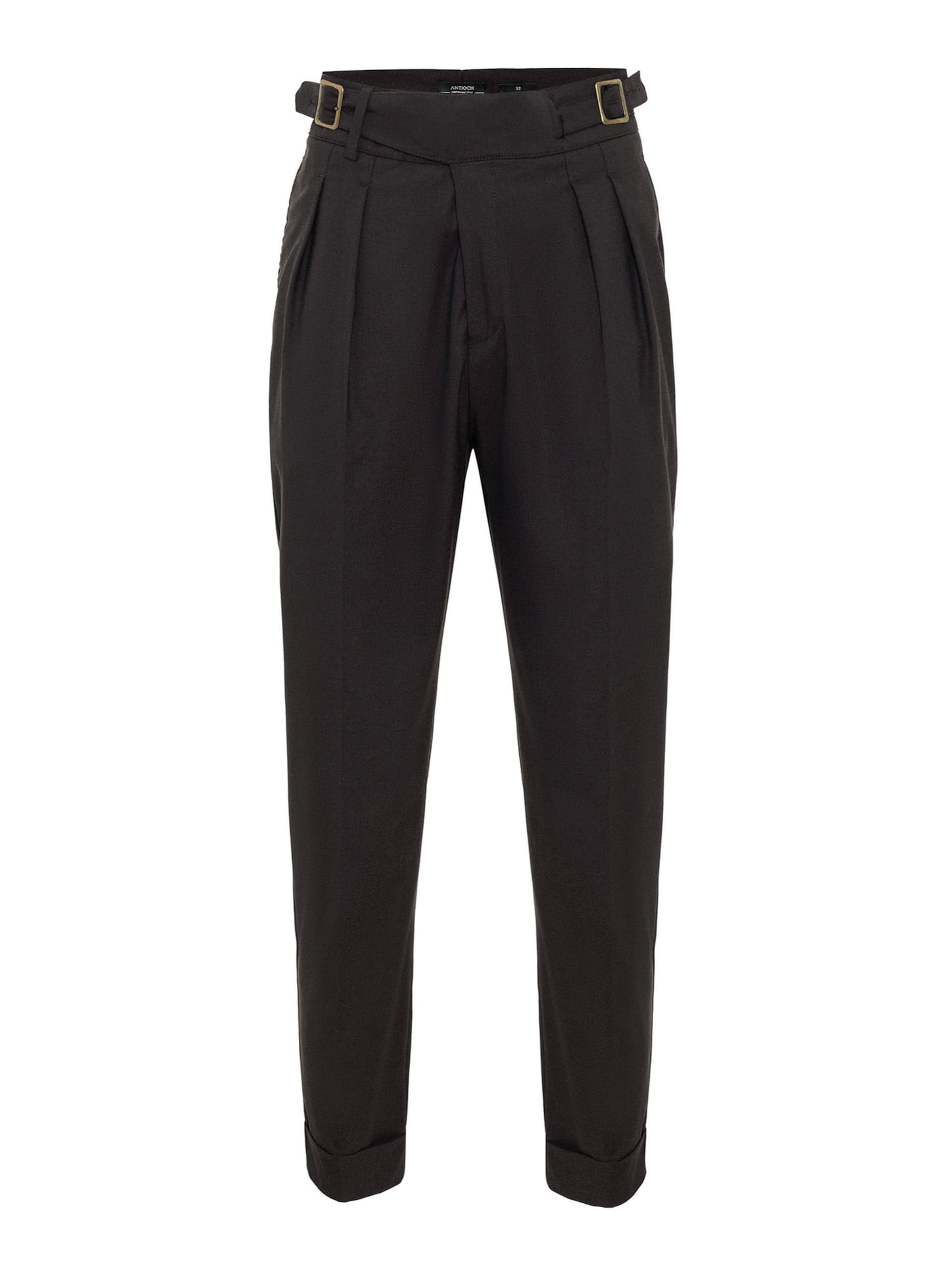 Antioch Loose fit Pleat-front trousers in Brown: front