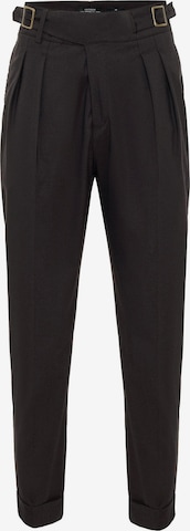 AntiochLoosefit Hlače s naborima - smeđa boja: prednji dio