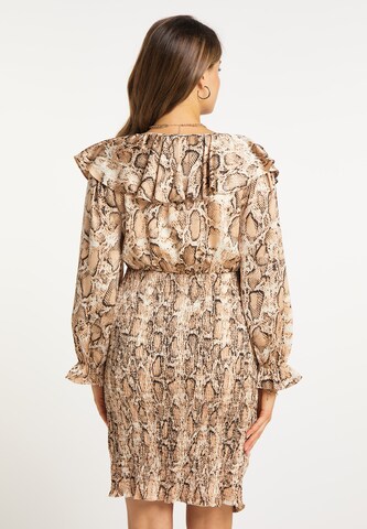 Robe faina en marron