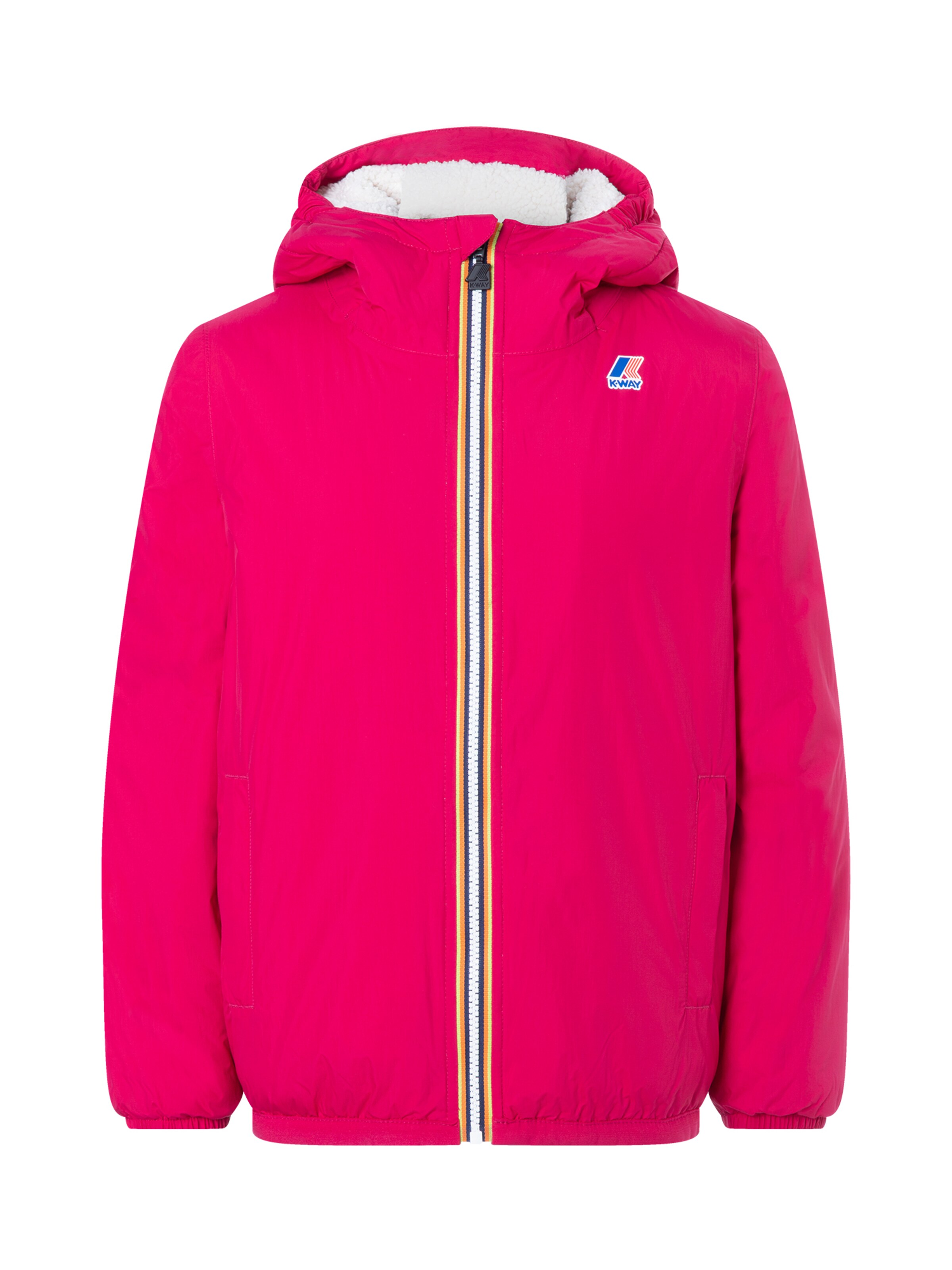 K Way Winter Jacket in Red: front