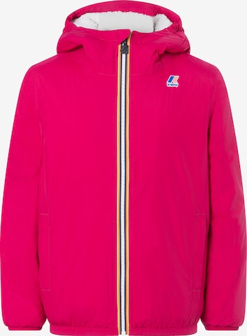 K Way Winter Jacket in Red: front