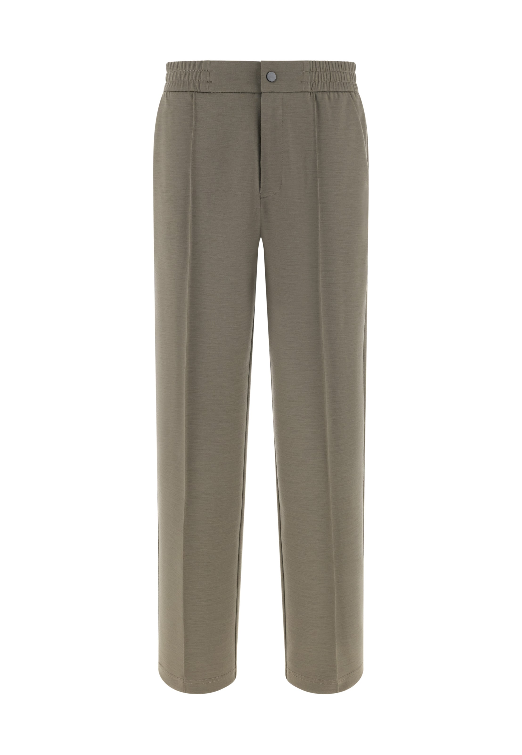 Boggi Milano Regular Pantalon 'Wooltech' in Grijs: voorkant