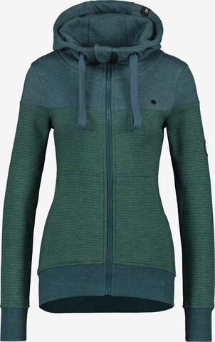 Alife and Kickin Sweatvest 'Palina' in Groen: voorkant