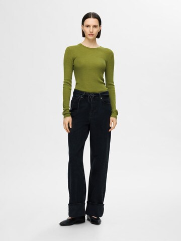 Pull-over 'SLFNaja' SELECTED FEMME en vert