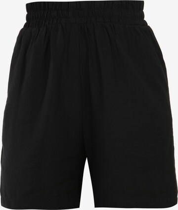 Awesome Apparel Regular Pleat-Front Pants in Black: front