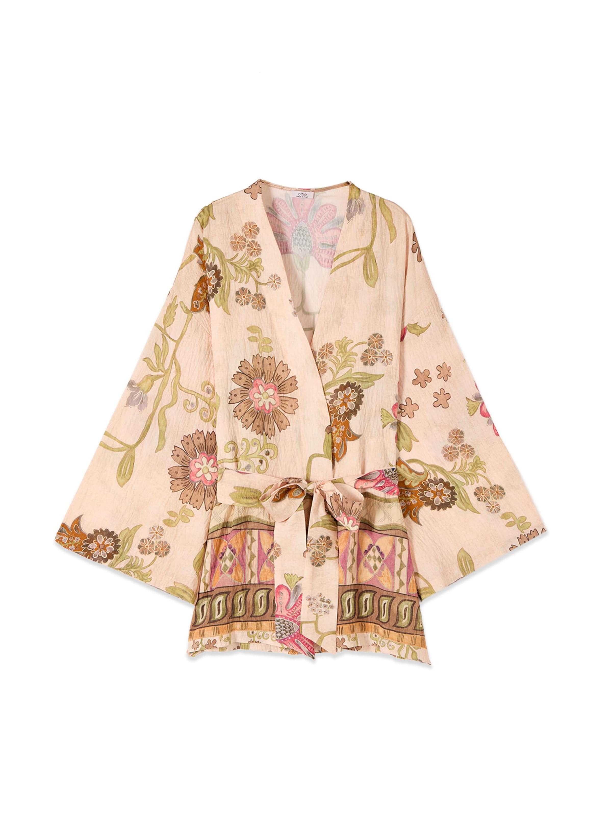 Kimono di oltre in beige: frontale