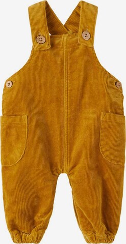 NAME IT Dungarees in Yellow: front