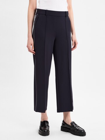 Cambio Regular Pleat-front trousers ' Cameron ' in Blue: front