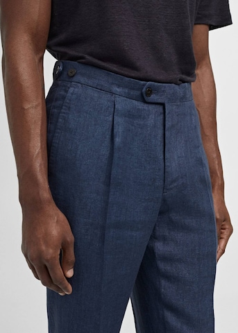 MANGO MAN Slim fit Pants 'Salerno' in Blue