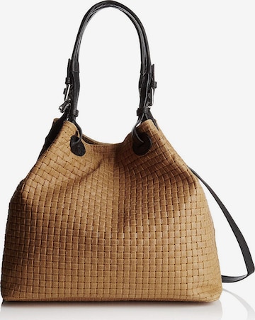 CHICCA BORSE Handbag in Brown: front
