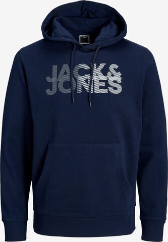 Bluză de molton de la JACK & JONES pe albastru: față