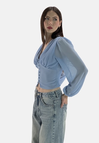 Elara Blouse in Blue