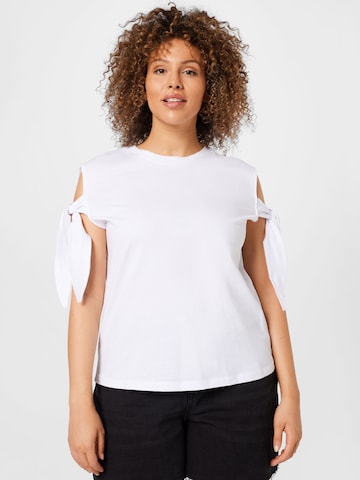 Trendyol Curve Top in White: front