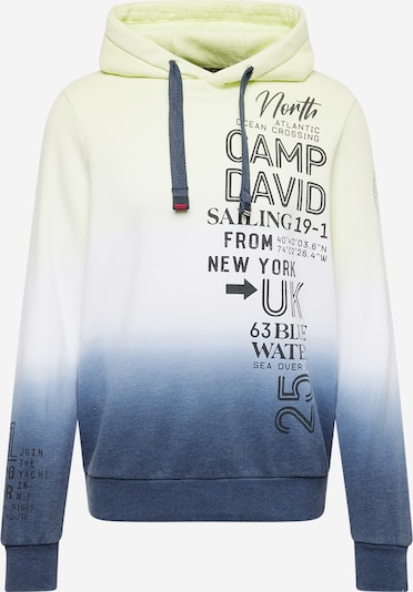 CAMP DAVID Sweatshirt in navy / limette / schwarz / weiß, Produktansicht