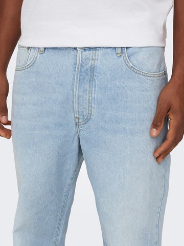 Only & Sons Loosefit Jeans 'Onsfade' in Blau