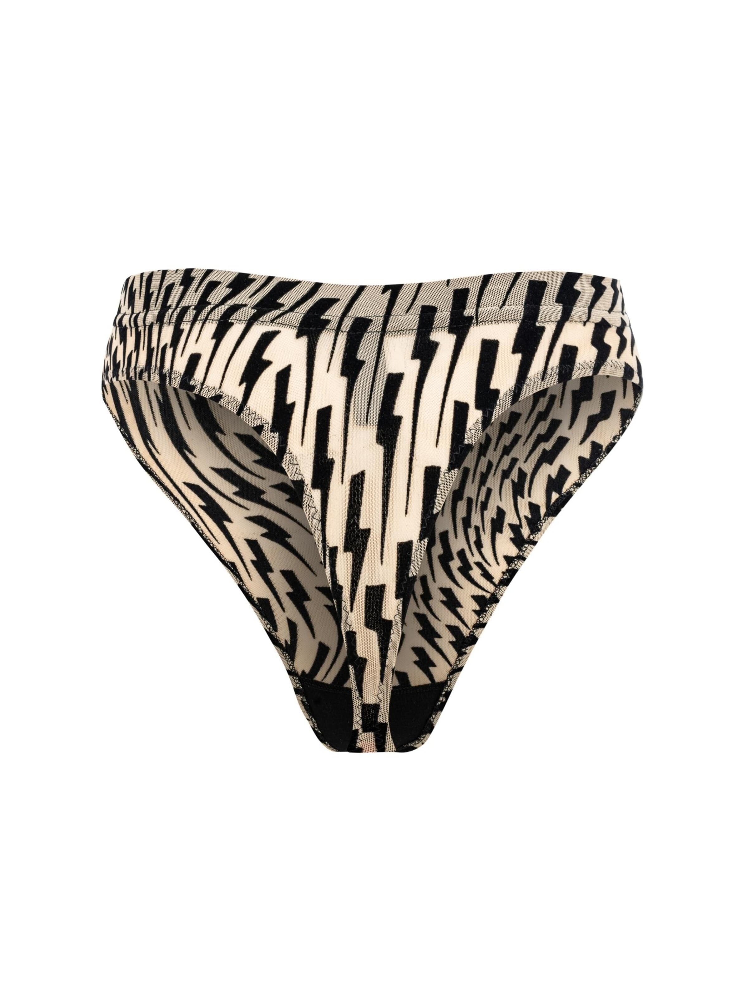 EKCENTRIK String 'Thunderbeats Tattoo' in Beige: front