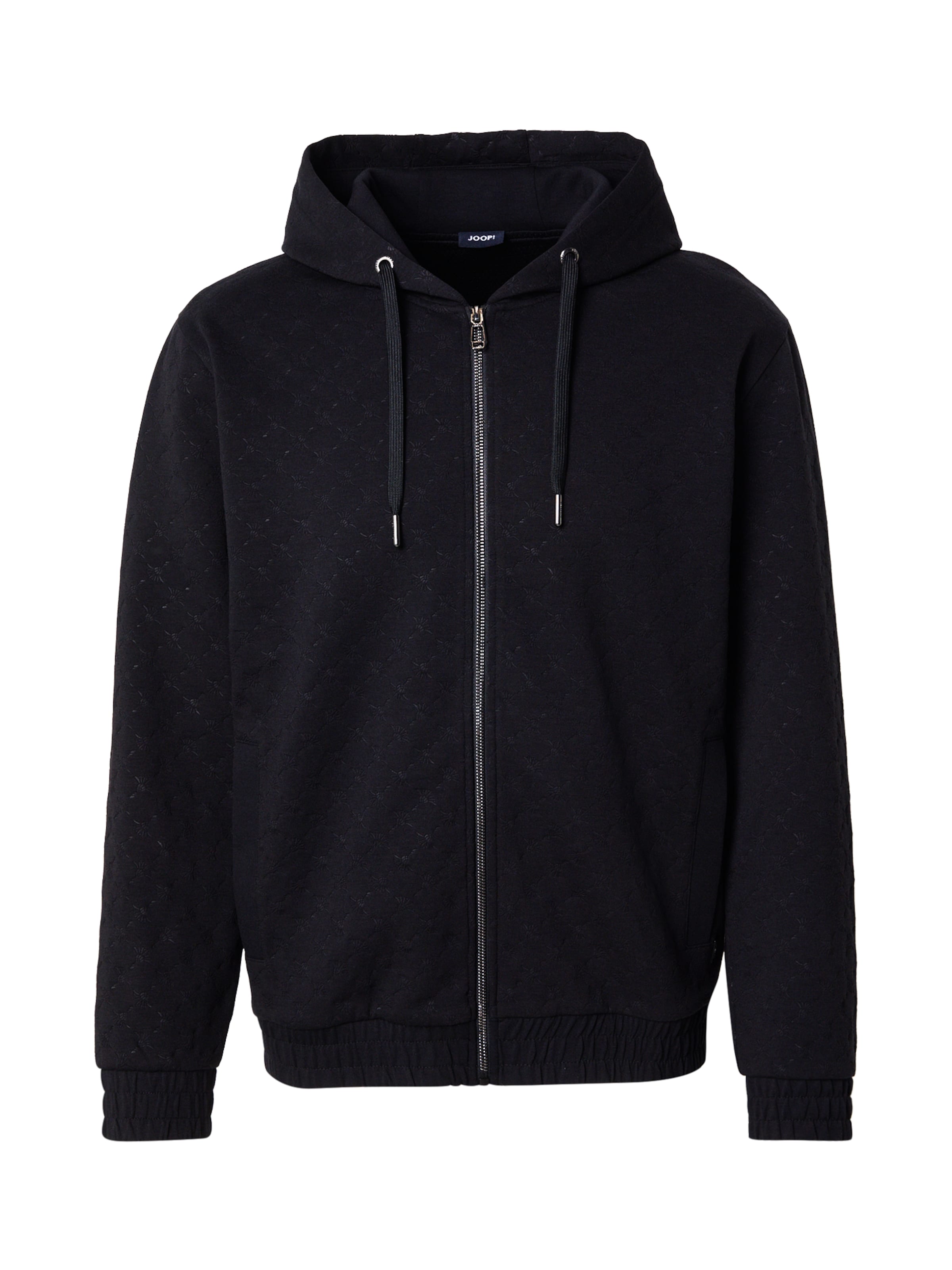 JOOP! Bluza rozpinana 'Benizio' w kolorze czarny: przód