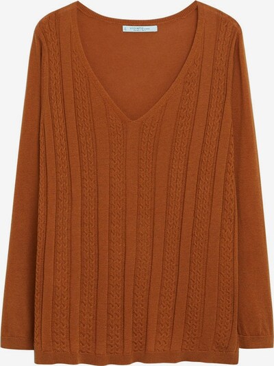 VIOLETA by Mango Pullover 'Cable' in karamell, Produktansicht