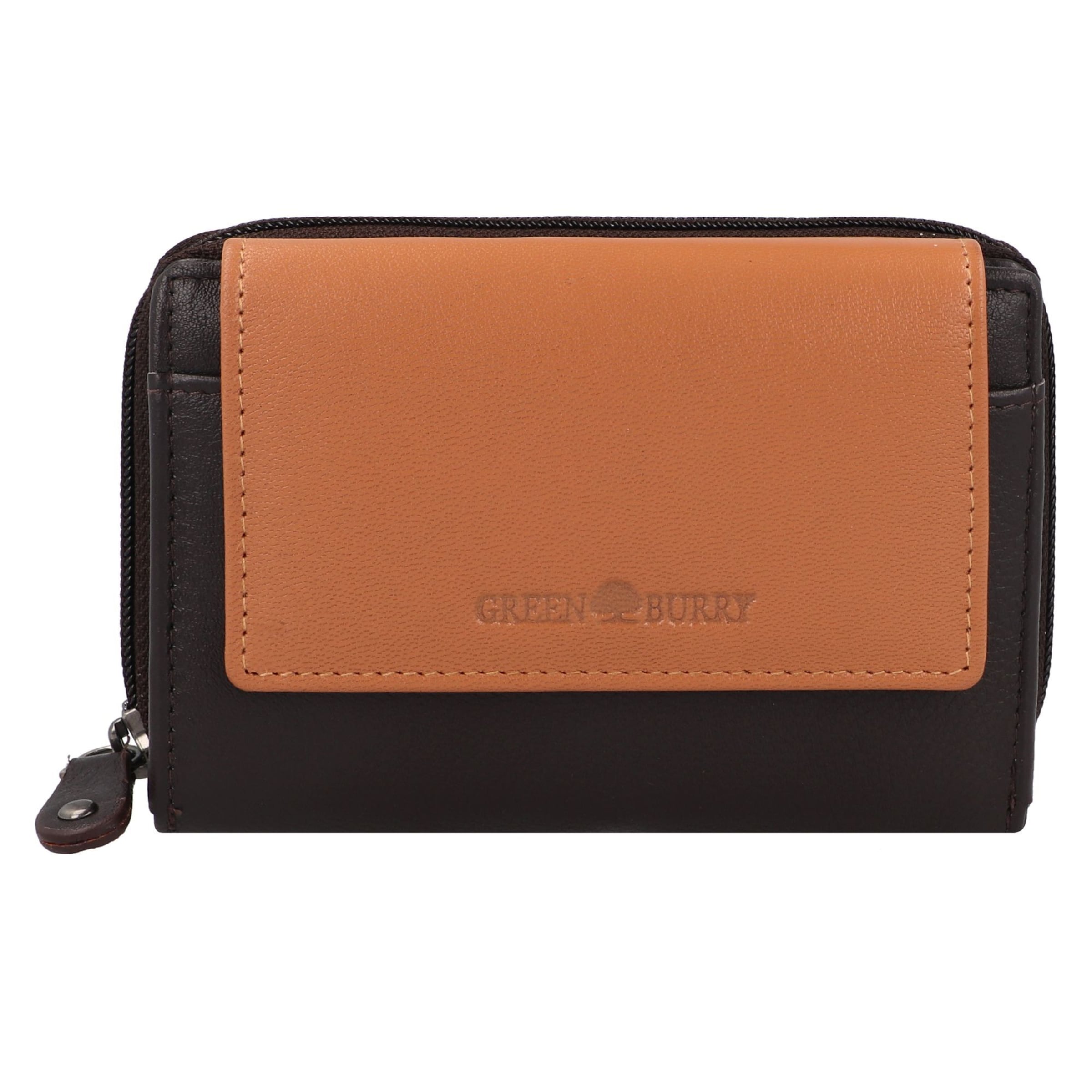 GREENBURRY Wallet 'Nappa' in Brown: front