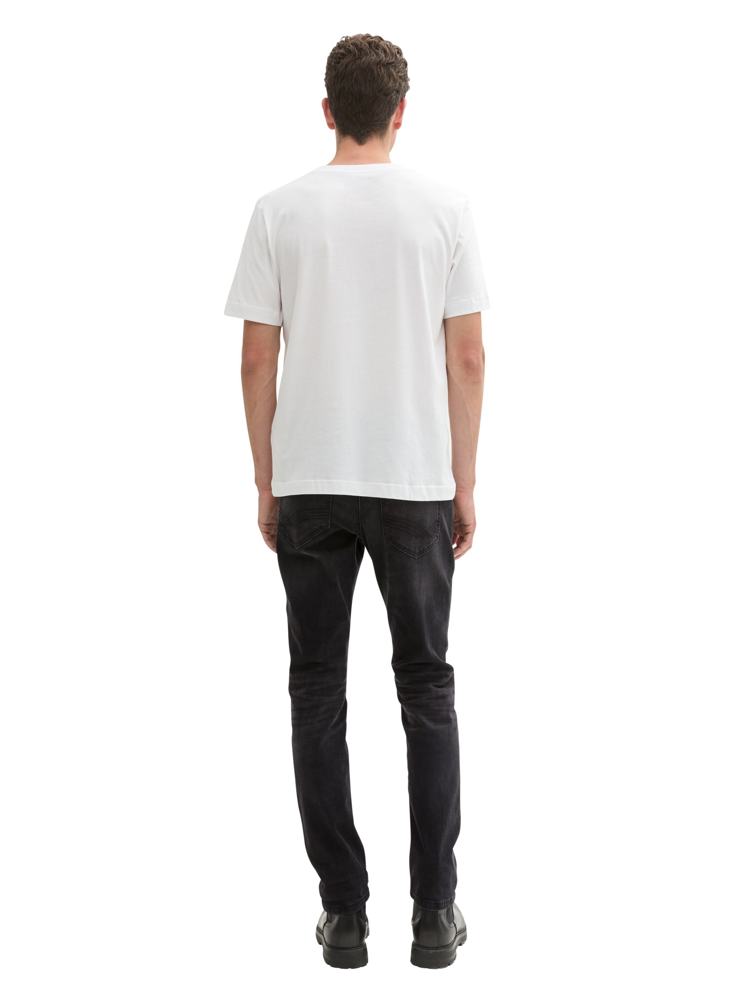 TOM TAILOR Slimfit Kavbojke 'Josh' | črna barva