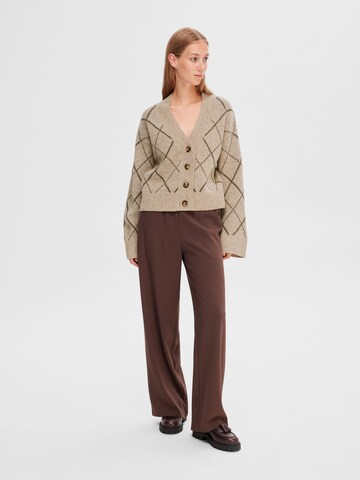 SELECTED FEMME Loosefit Bukser 'Tinni' i brun