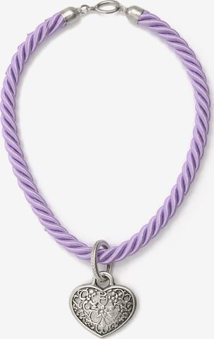 Allgäu Rebell Necklace 'Franzi' in Purple: front